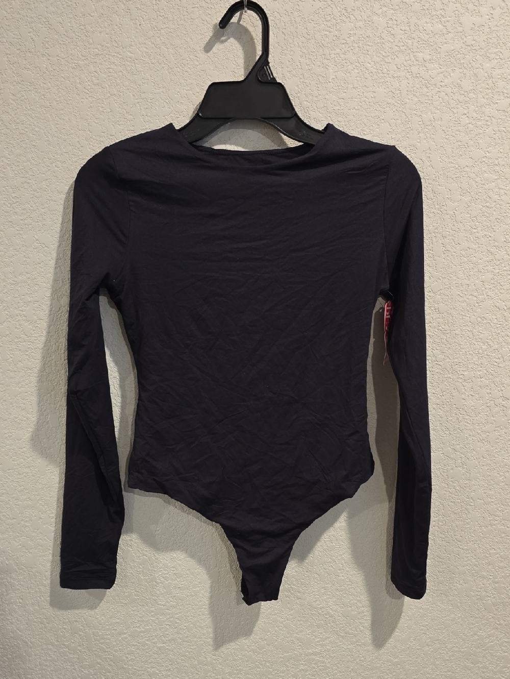 PUMIEY Long Sleeve Bodysuit - Double Lined - Black - Size M